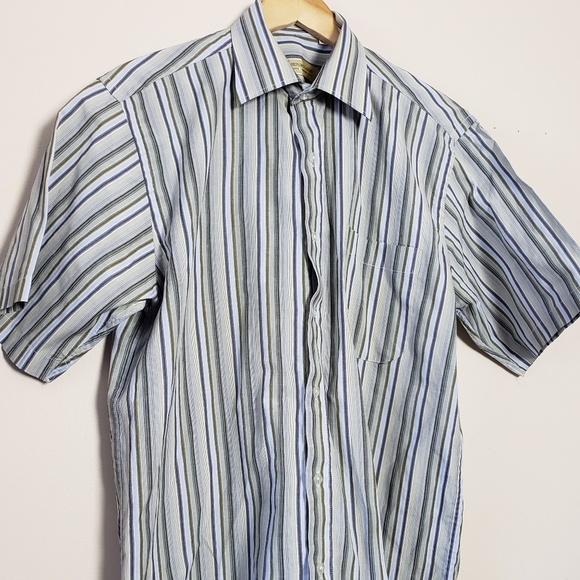 SERGIO LOUIS ITALY SHORT SLEEVE DRESS SHIRT MEN'S - Picture 4 of 8